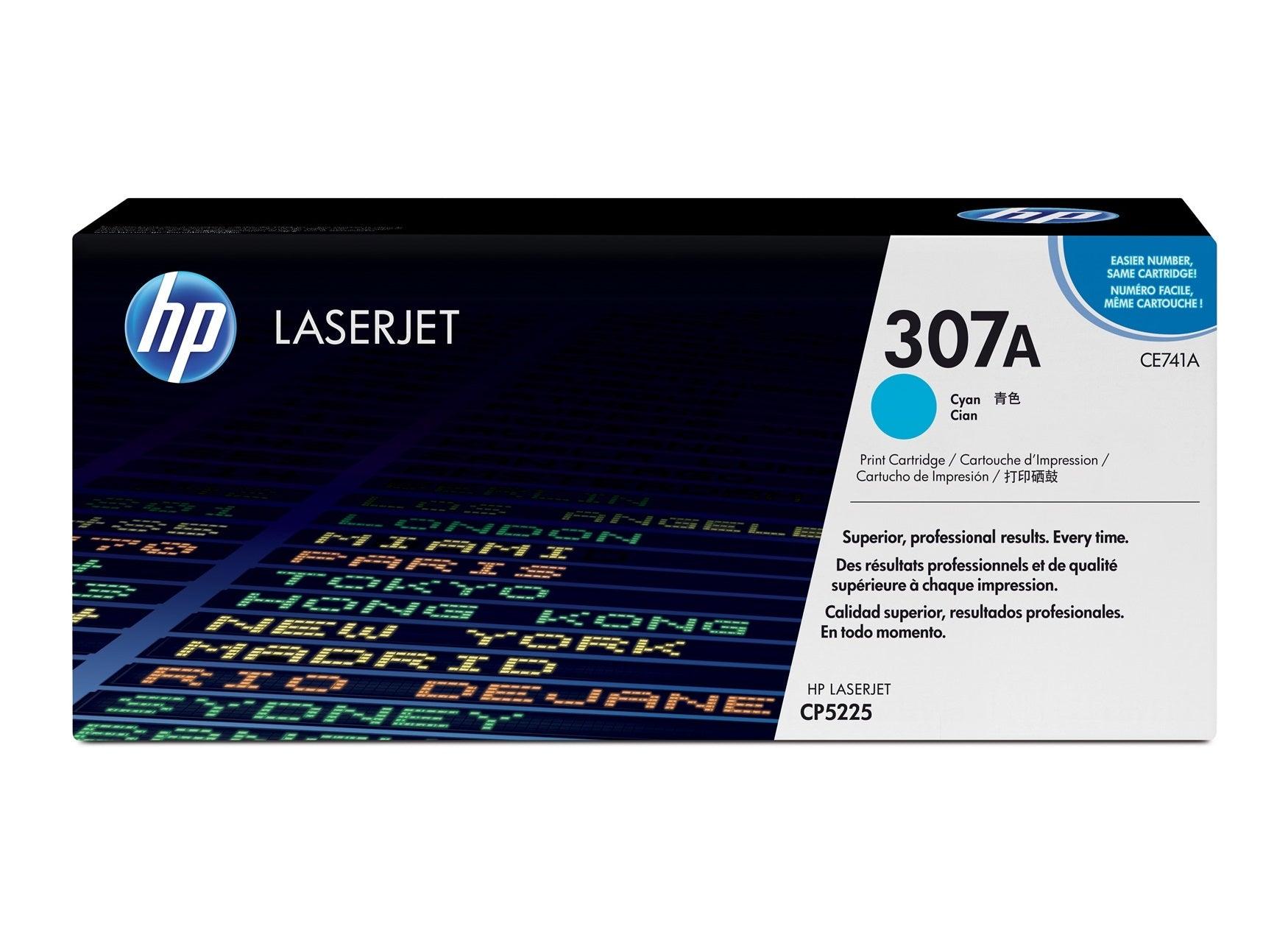OEM HP CE741A 307A Toner Cartridge Cyan 7.3K - TonerParts