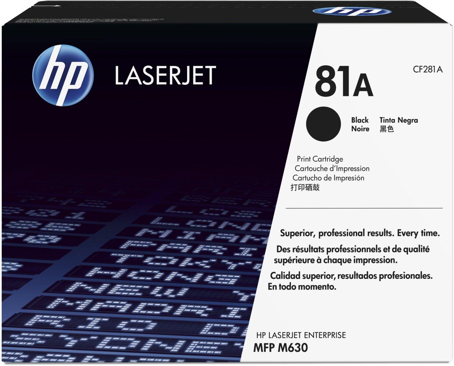 OEM HP CF281A 81A Toner Cartridge Black 10.5K - TonerParts