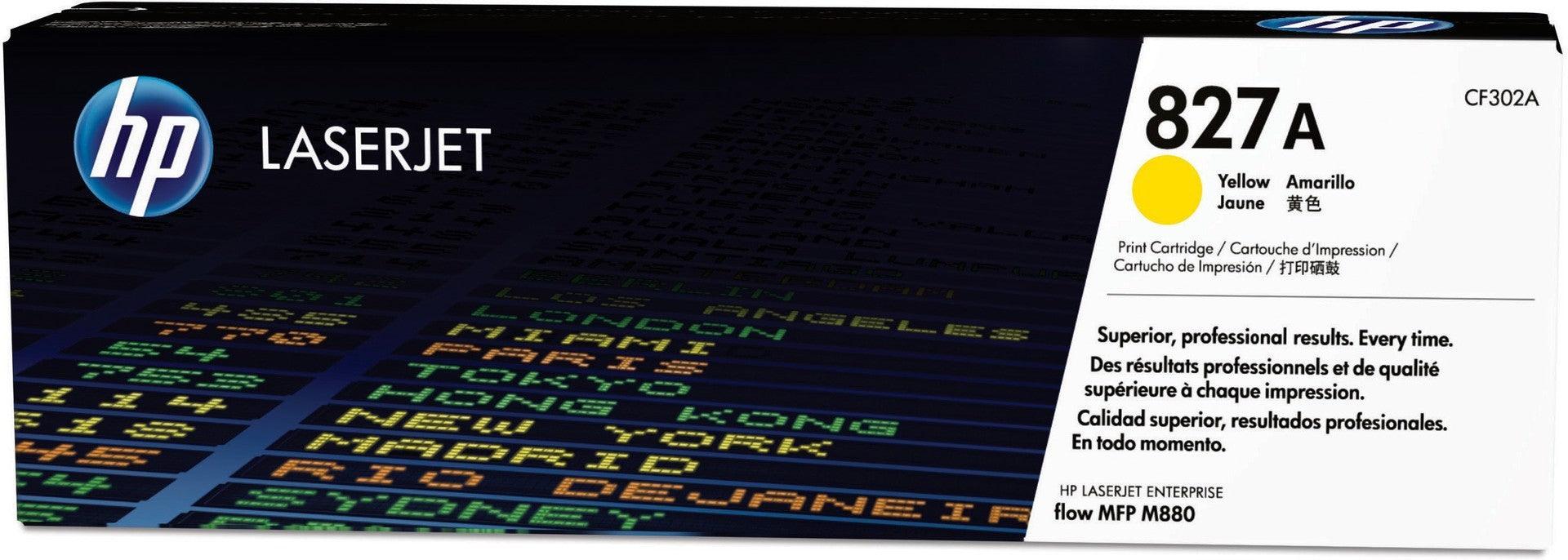 OEM HP CF302A 827A Toner Cartridge Yellow 32K - TonerParts