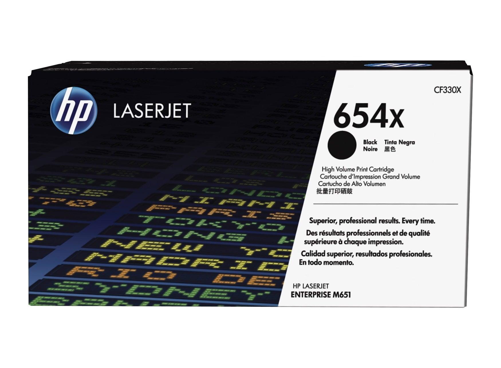 OEM HP CF330X 654X Toner Cartridge Black 20.5K - TonerParts