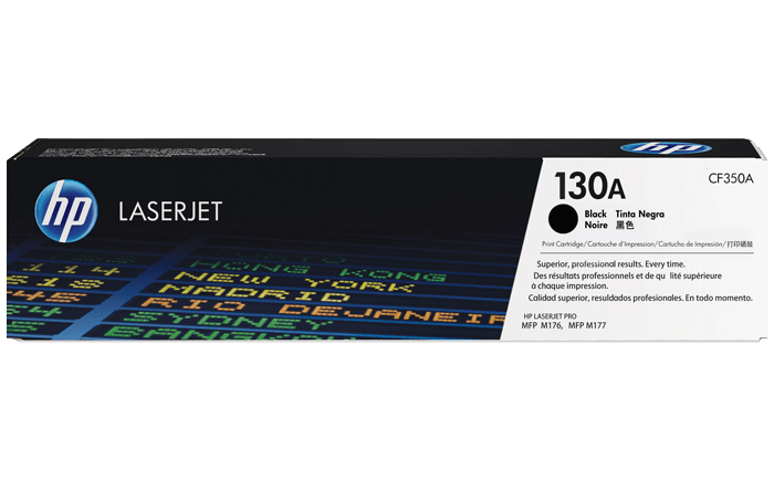 OEM HP CF350A 130A Toner Cartridge Black 1.3K - TonerParts