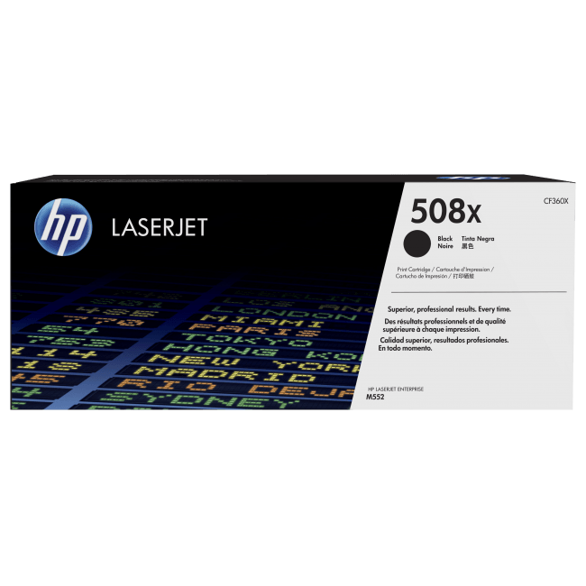 OEM HP CF360X 508X Laser Toner Cartridge Black 12.5K - TonerParts