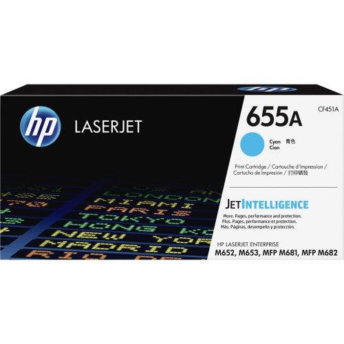 OEM HP CF451A 655A Toner Cartridge Cyan 10.5K - TonerParts
