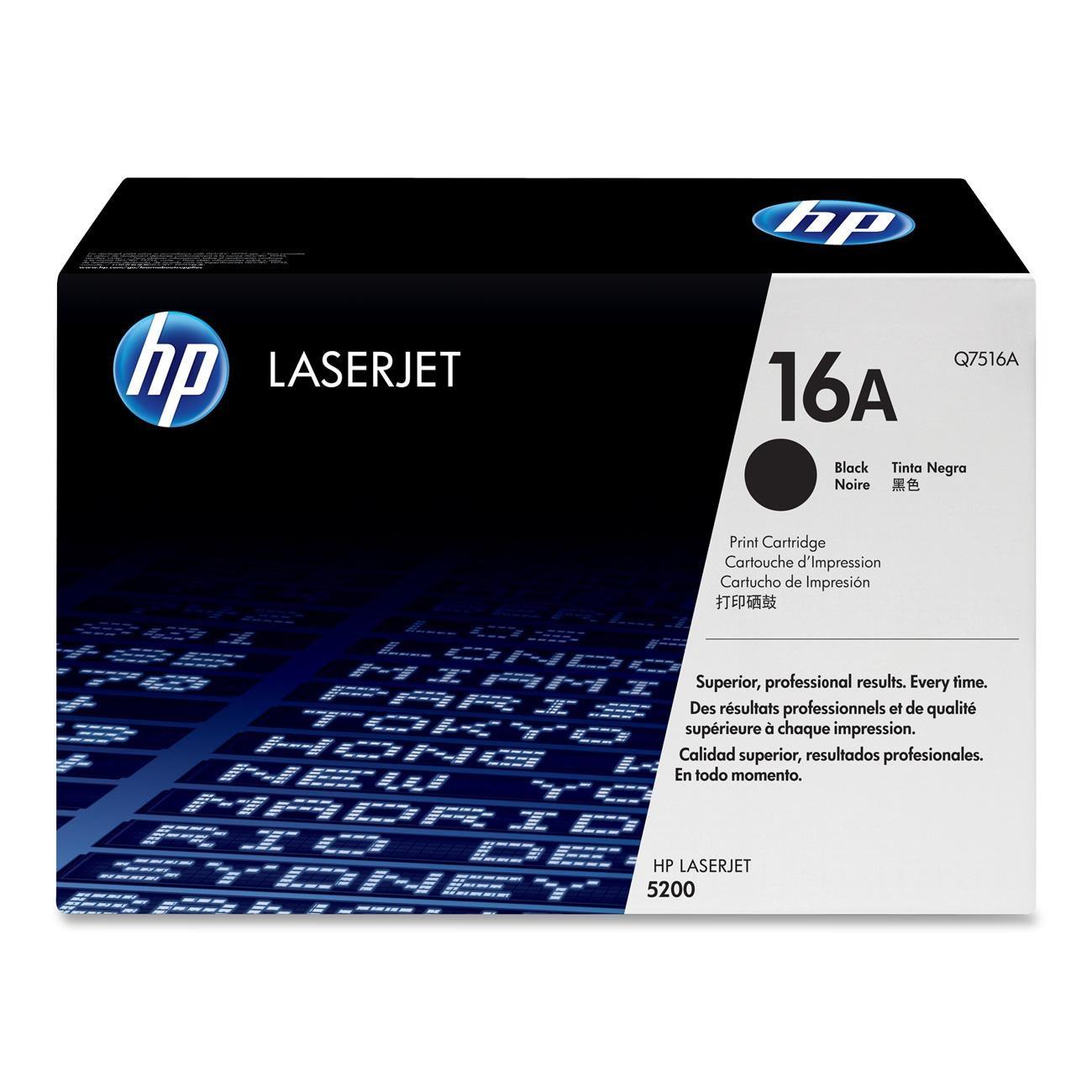 OEM HP Q7516A 16A Toner Cartridge Black 12K - TonerParts