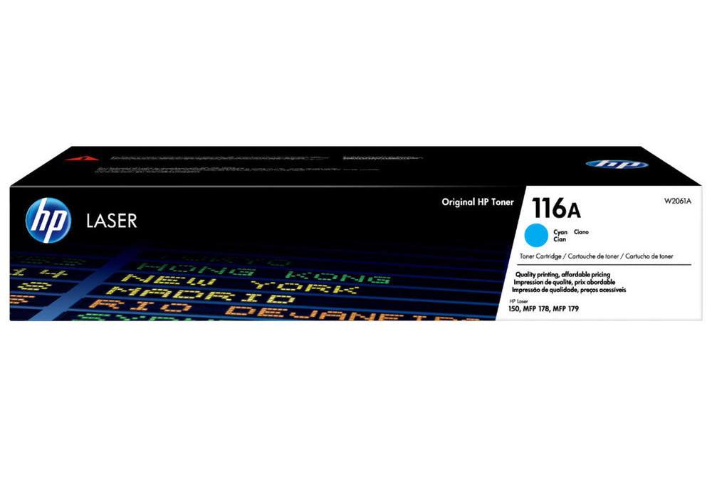 OEM HP W2061A 116A Toner Cartridge Cyan 700 Pages - TonerParts