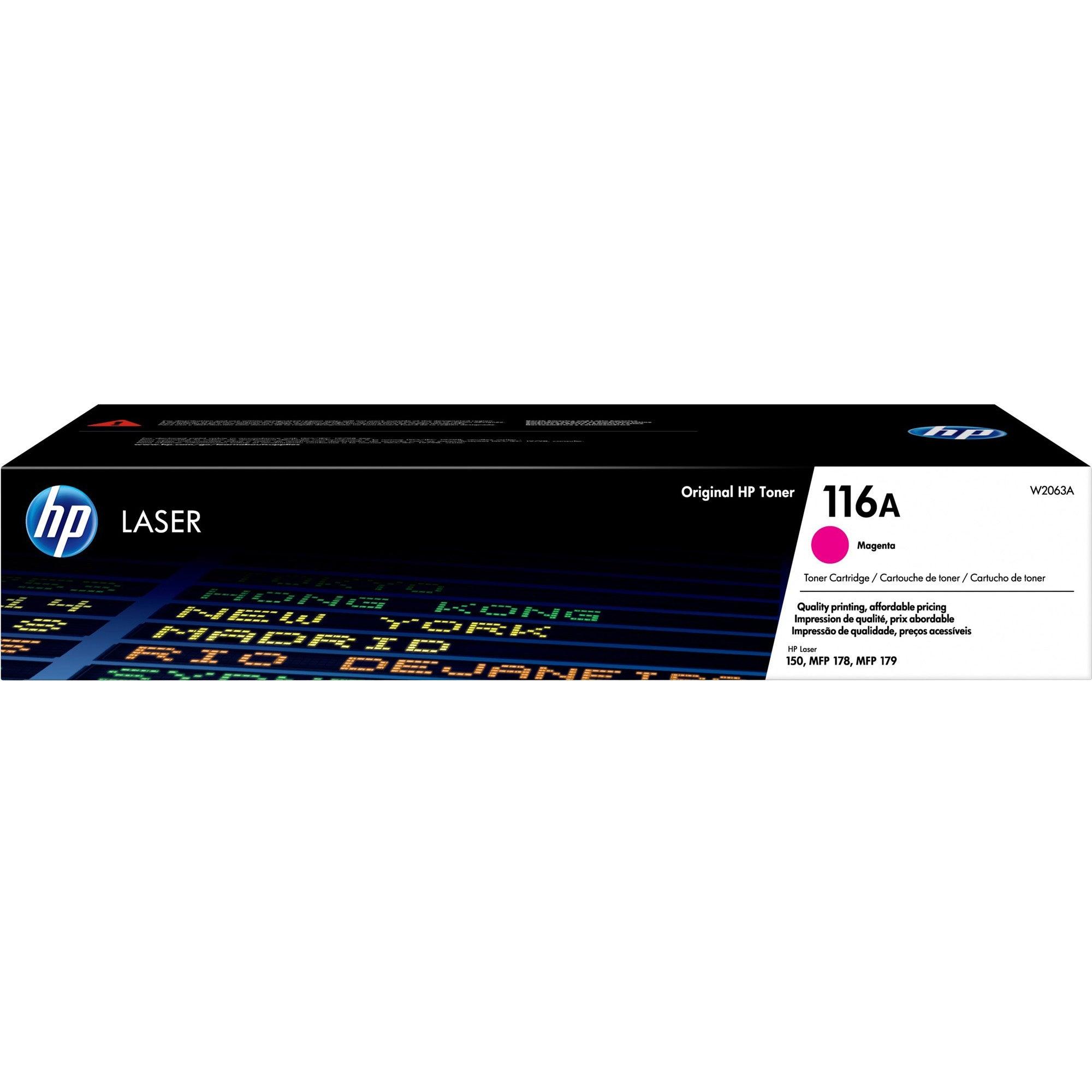 OEM HP W2063A 116A Toner Cartridge Magenta 700 Pages - TonerParts
