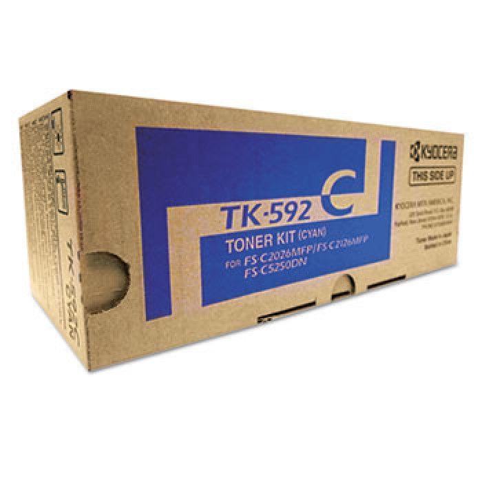 OEM Kyocera Mita TK-592C, 1T02KVCUS0 Toner Cartridge Cyan - 5K - TonerParts