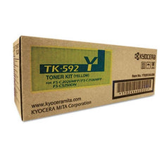 OEM Kyocera Mita TK-592Y, 1T02KVAUS0 Toner Cartridge Yellow - 5K