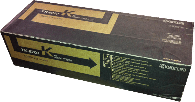 OEM Kyocera Mita TK-8707K, 1T02K90US0 Toner Cartridge - Black - 70K - TonerParts