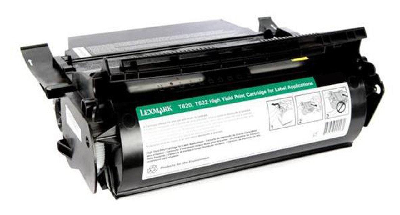 OEM Lexmark 12A6360 Toner Cartridge Black 30K Label Application - TonerParts