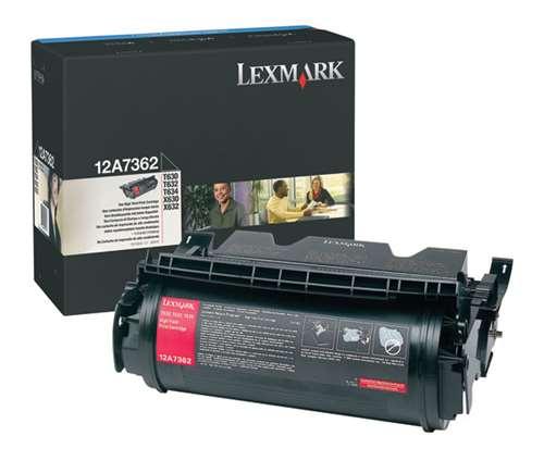 OEM Lexmark 12A7362 Toner Cartridge For T630 Black 21,000 Pages
