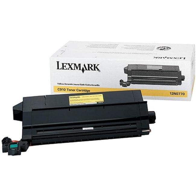 OEM Lexmark 12N0770 Toner Cartridge Yellow 14K - TonerParts
