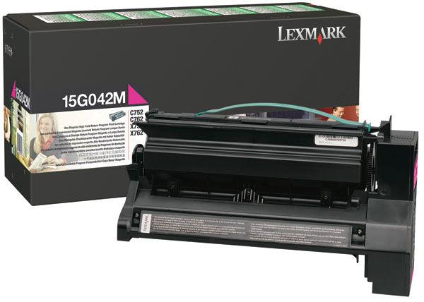 OEM Lexmark 15G042M Toner Cartridge Magenta 15K - TonerParts