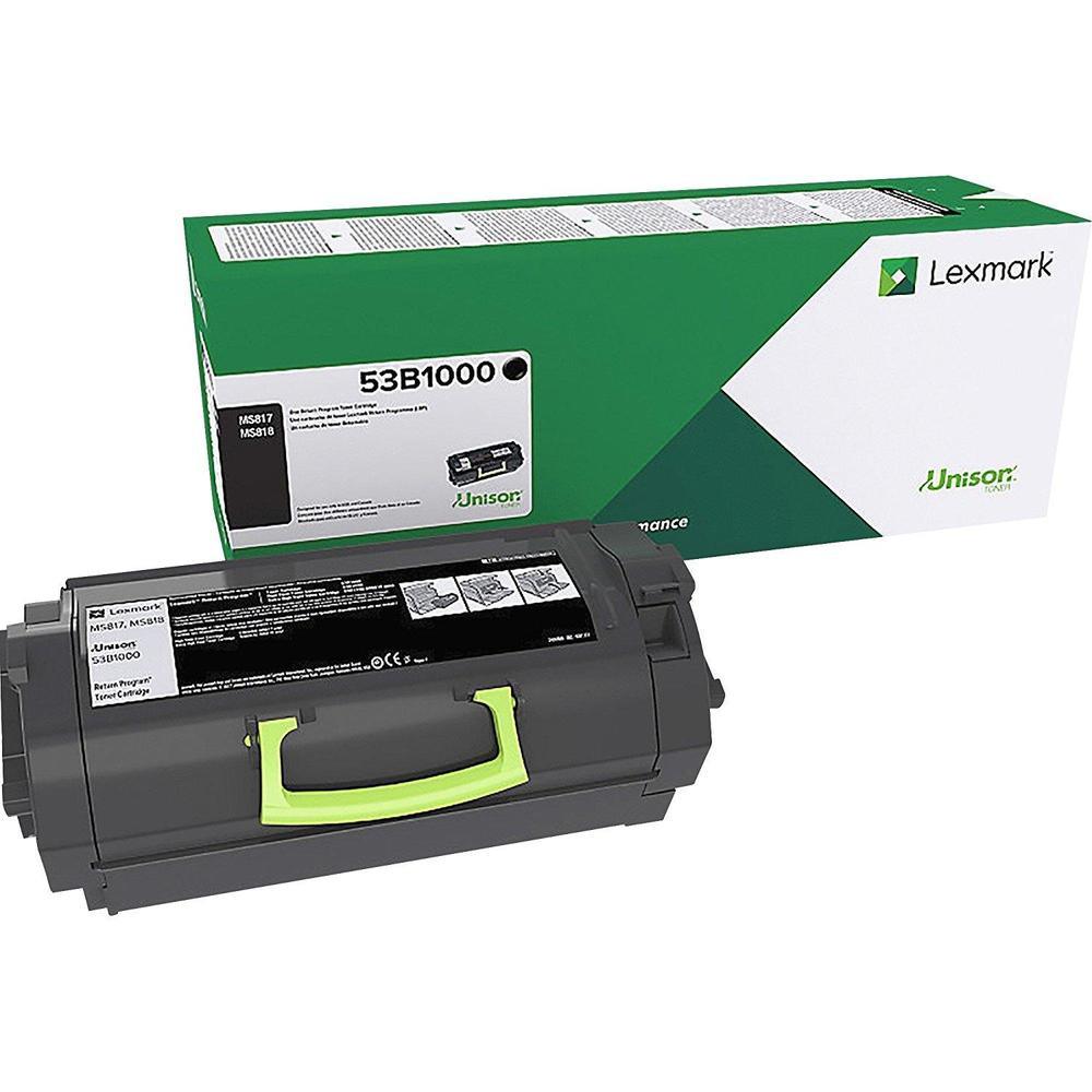 OEM Lexmark 53B1000 Toner Cartridge Black 11K Return Program - TonerParts