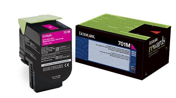 OEM Lexmark 70C10M0 701M Toner Cartridge Magenta 1K Return Program