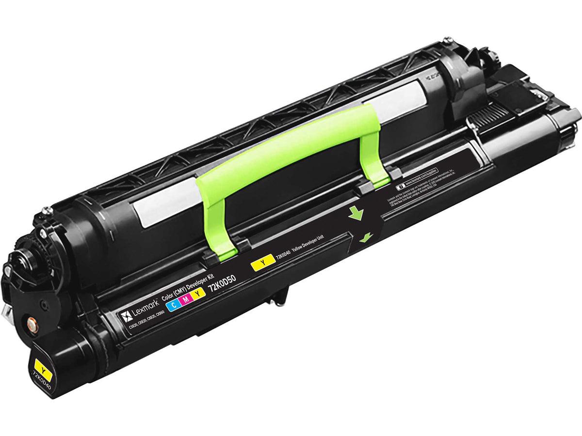 OEM Lexmark 72K0D40 Developer Unit Yellow 300K - TonerParts