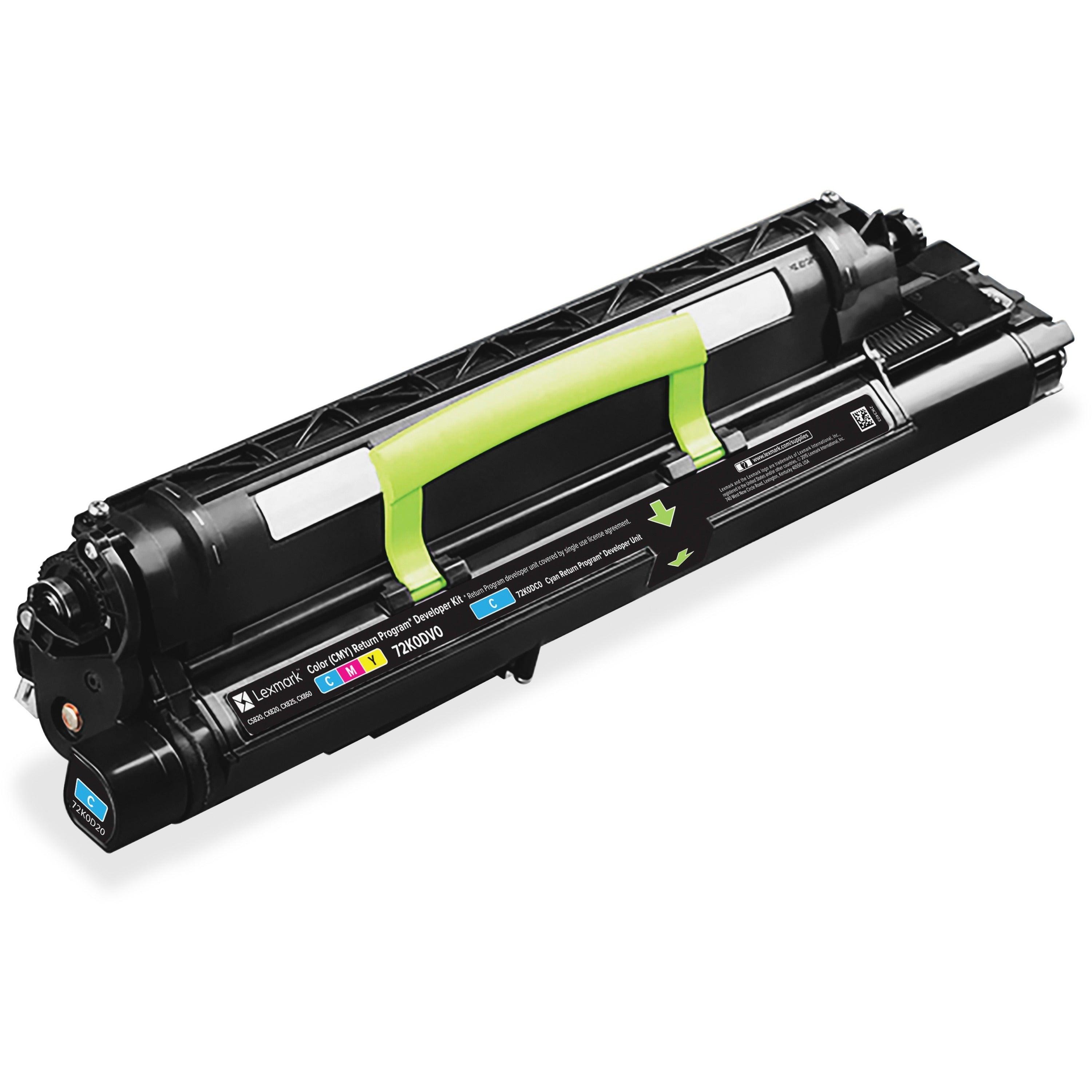 OEM Lexmark 72K0DC0 Developer Unit Cyan 300K Return Program - TonerParts