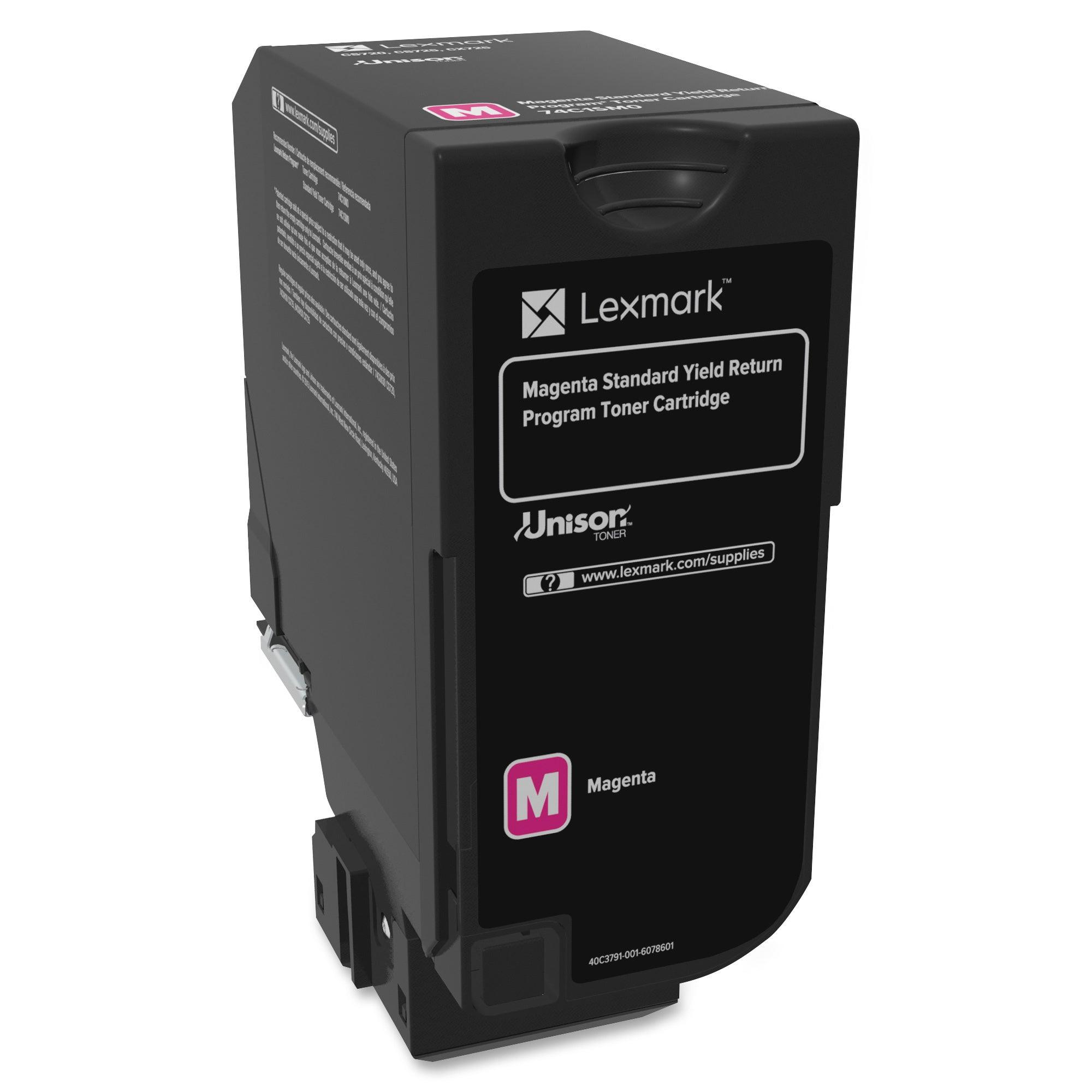 OEM Lexmark 74C1SM0 Toner Cartridge Magenta 7K Return Program - TonerParts