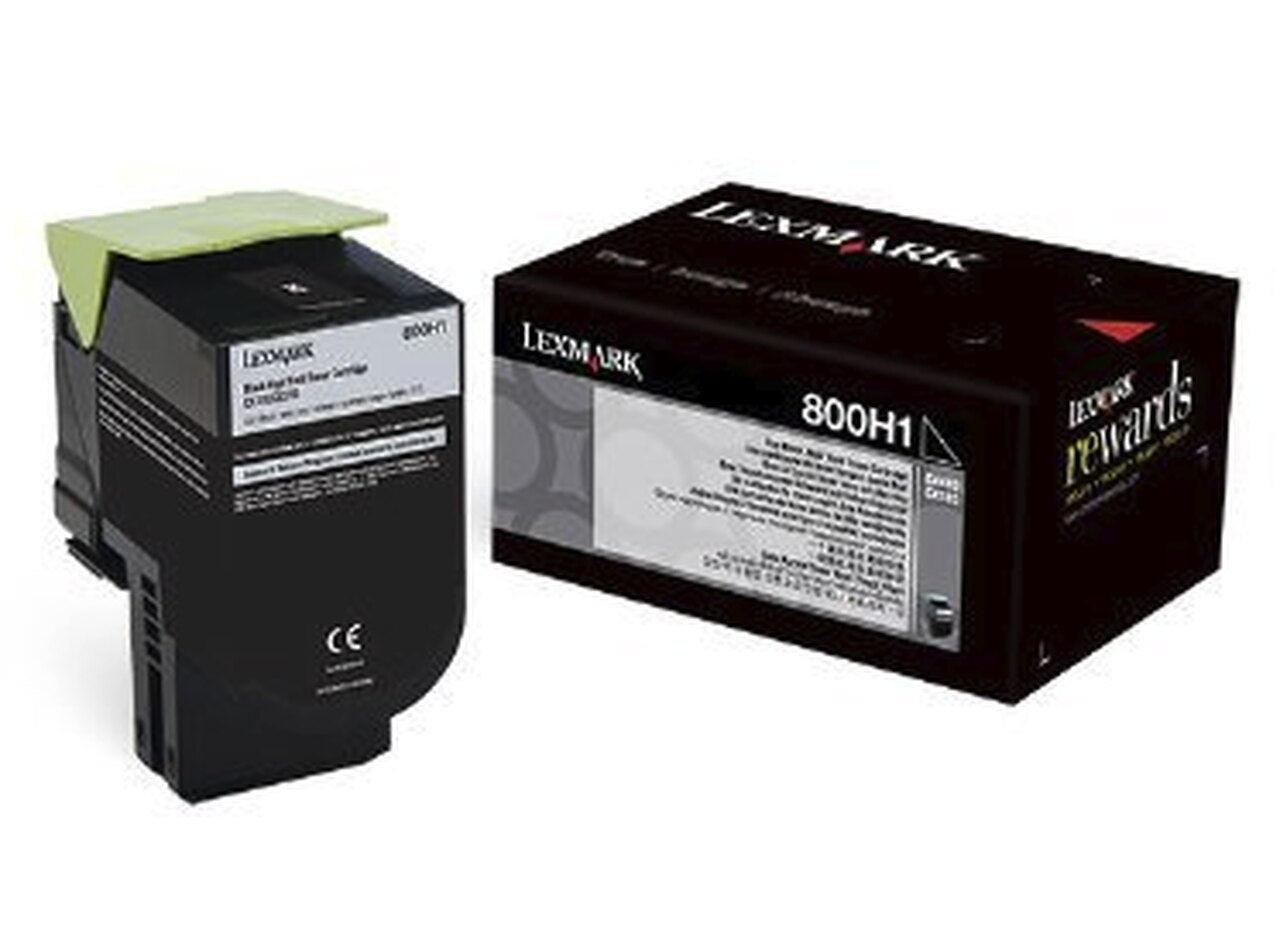 OEM Lexmark 80C0H10 800H1 Toner Cartridge Black 4K - TonerParts