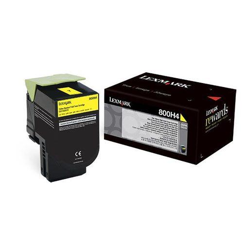 OEM Lexmark 80C0H40 Toner Cartridge Yellow 3K - TonerParts