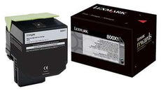 OEM Lexmark 80C0X10 800X1 Toner Cartridge Black 8K