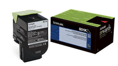 OEM Lexmark 80C10K0 801K Toner Cartridge Black 1K Return Program