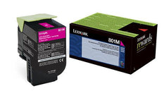 OEM Lexmark 80C10M0 801M Toner Cartridge Magenta 1K Return Program