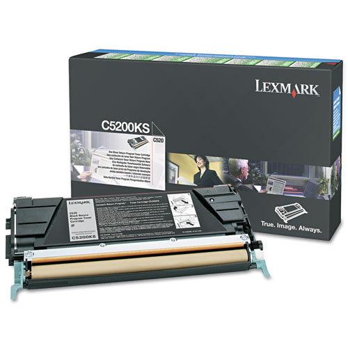 OEM Lexmark C5200KS Toner Cartridge Black 1.5K Return Program