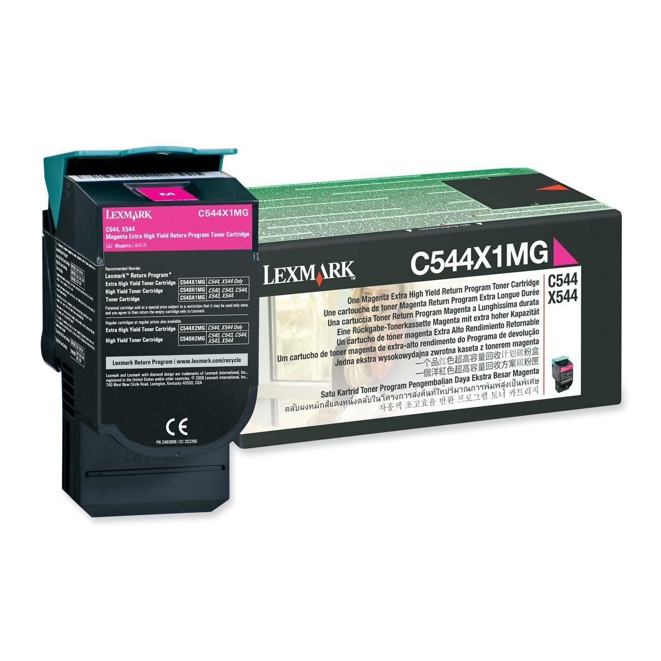 OEM Lexmark C544X1MG Toner Cartridge Magenta 4K Return Program - TonerParts