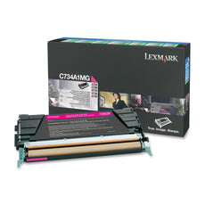 OEM Lexmark C734A1MG Toner Cartridge Magenta 6K Yield Return Program