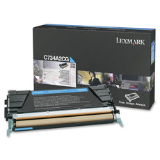 OEM Lexmark C734A2CG Toner Cartridge Cyan 6K Yield