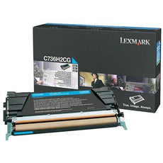 OEM Lexmark C736H2CG Toner Cartridge Cyan 10K High Yield