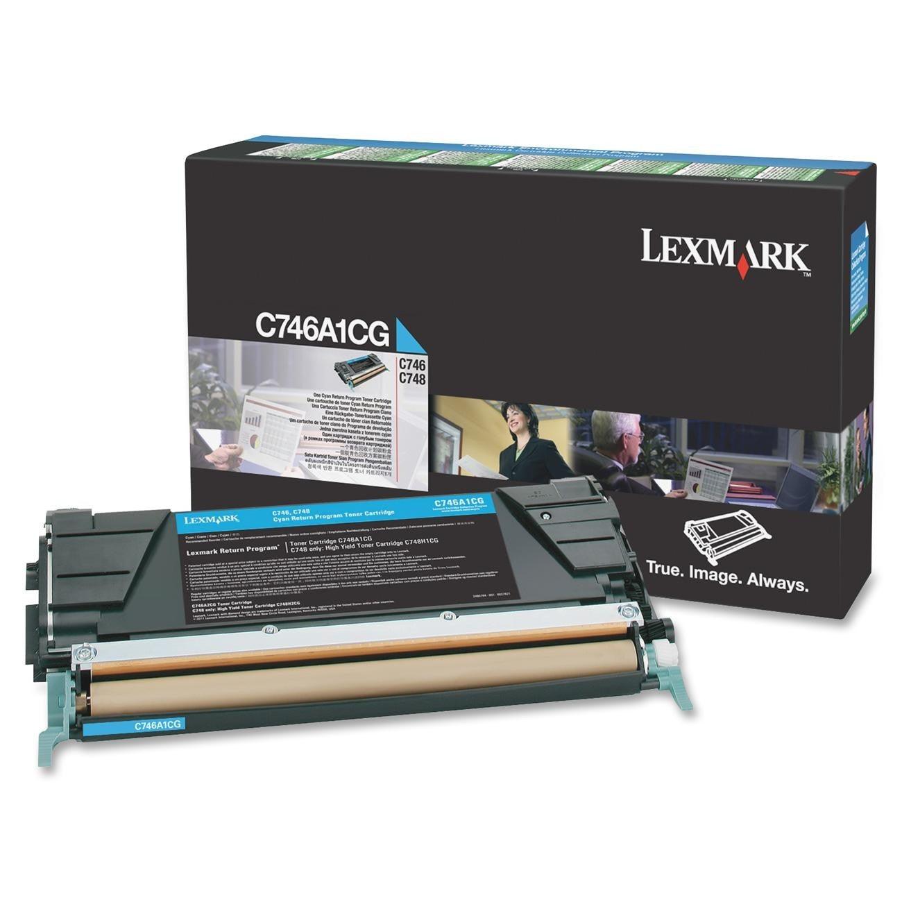 OEM Lexmark C746A1CG Toner Cartridge Cyan 7K Return Program - TonerParts