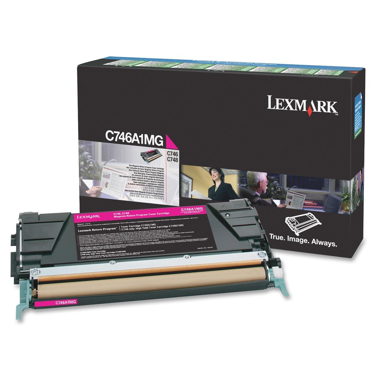 OEM Lexmark C746A1MG Toner Cartridge Magenta 7K Return Program - TonerParts