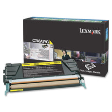 OEM Lexmark C746A1YG Toner Cartridge Yellow 7K Return Program