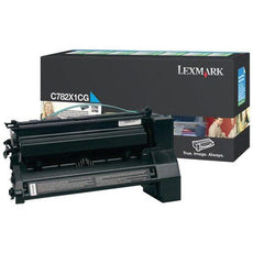 OEM Lexmark C782X1CG Toner Cartridge Cyan 15K Return Program