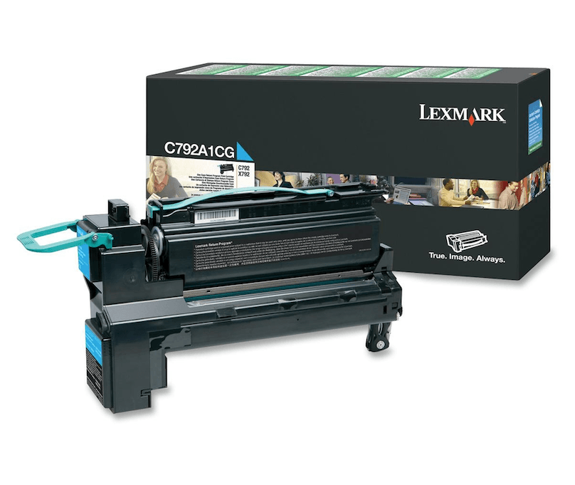OEM Lexmark C792A1CG Toner Cartridge Cyan 6K Return Program - TonerParts