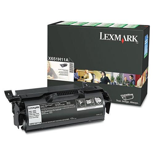 OEM Lexmark X651H11A Toner Cartridge Black 25K Yield Return Program - TonerParts