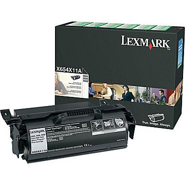 OEM Lexmark X654X11A Toner Cartridge Black 36K Return Program - TonerParts