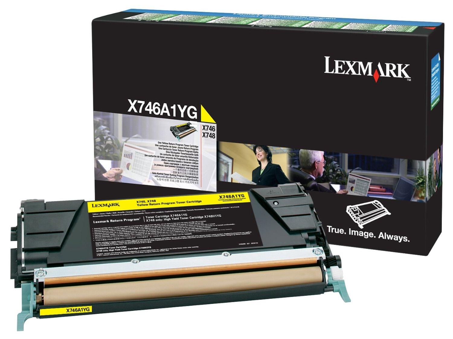 OEM Lexmark X746A1YG Toner Cartridge Yellow 7K Return Program - TonerParts