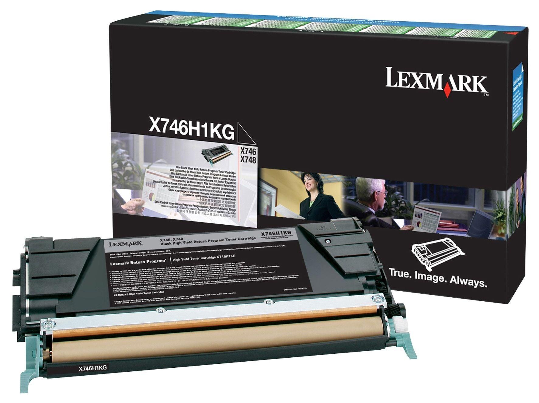 OEM Lexmark X746H1KG Toner Cartridge Black 12K Return Program - TonerParts
