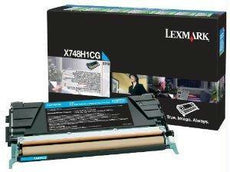 OEM Lexmark X748H1CG Toner Cartridge Cyan 10K Return Program