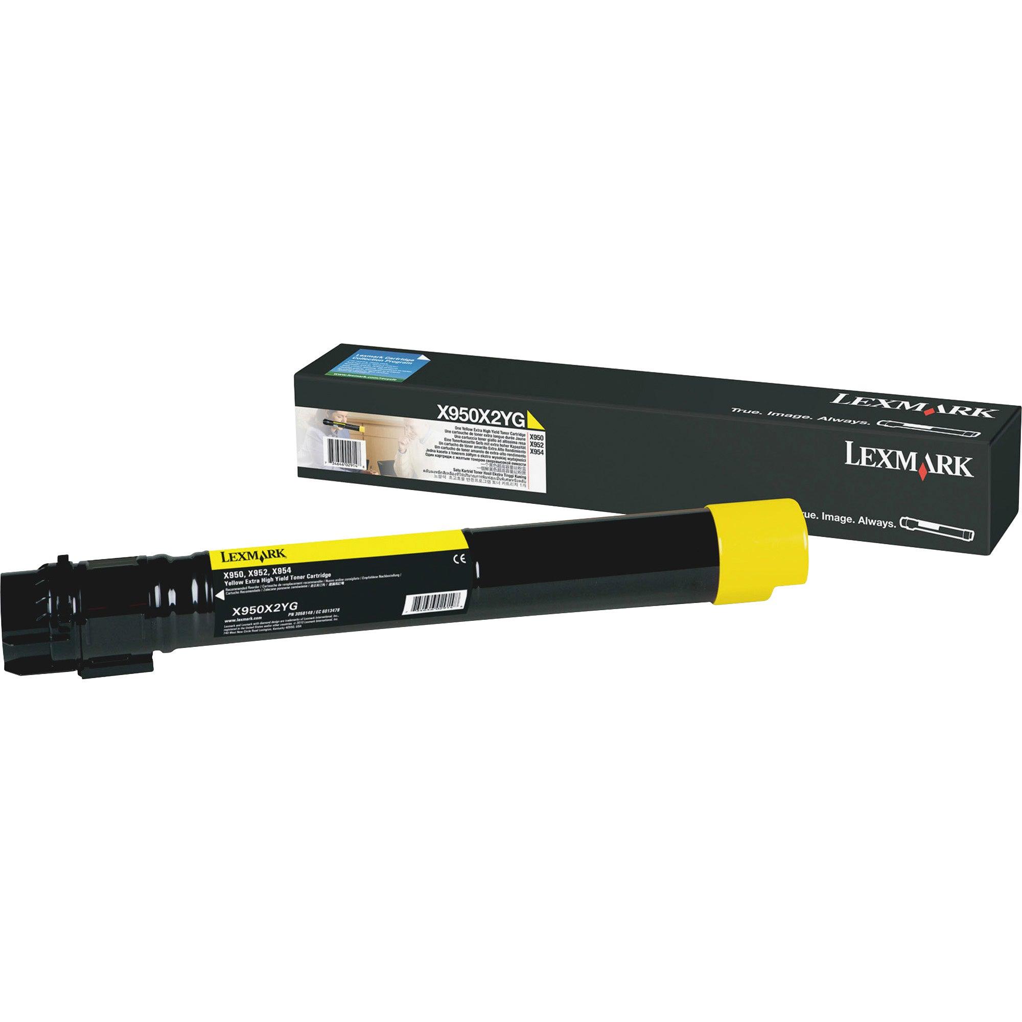 OEM Lexmark X950X2YG Toner Cartridge Yellow 22K High Yield - TonerParts