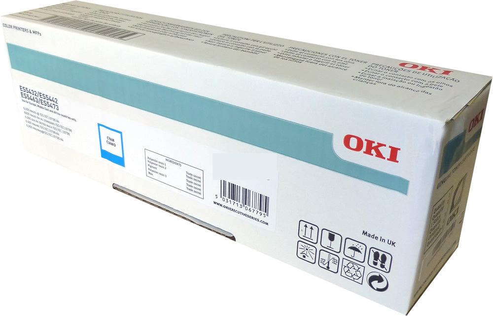 OEM OKIData ES5473 46490619 Toner Cartridge Cyan 5.3K - TonerParts