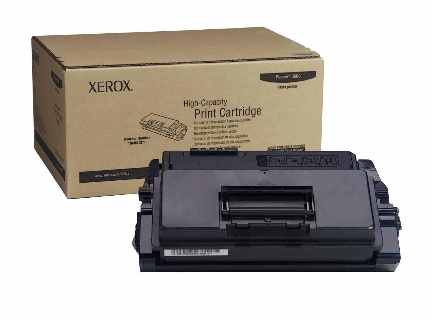 OEM Xerox 106R01371 Toner Cartridge Black 14K - TonerParts
