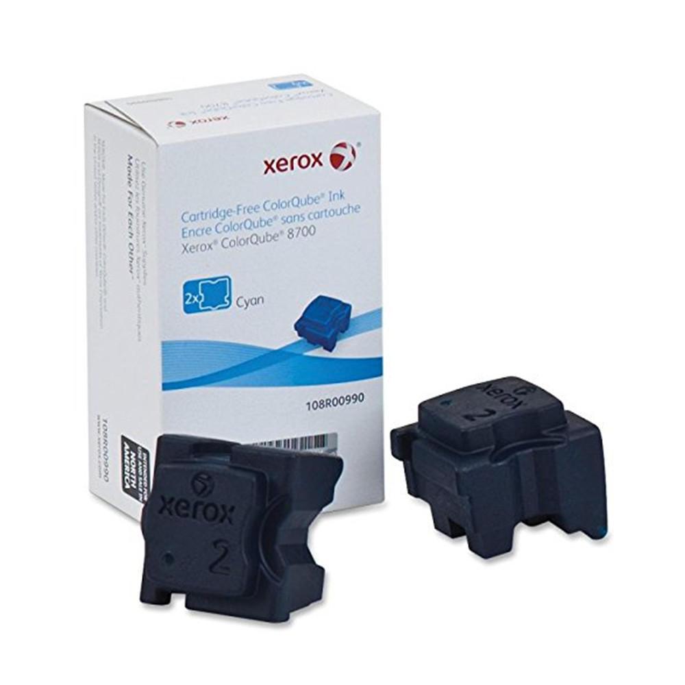 OEM Xerox 108R00990 Solid Ink Sticks Cyan 4.2K 2 Pack - TonerParts