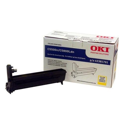 Okidata 43381701 OEM Imaging Drum For C5500 Yellow - 20K - TonerParts