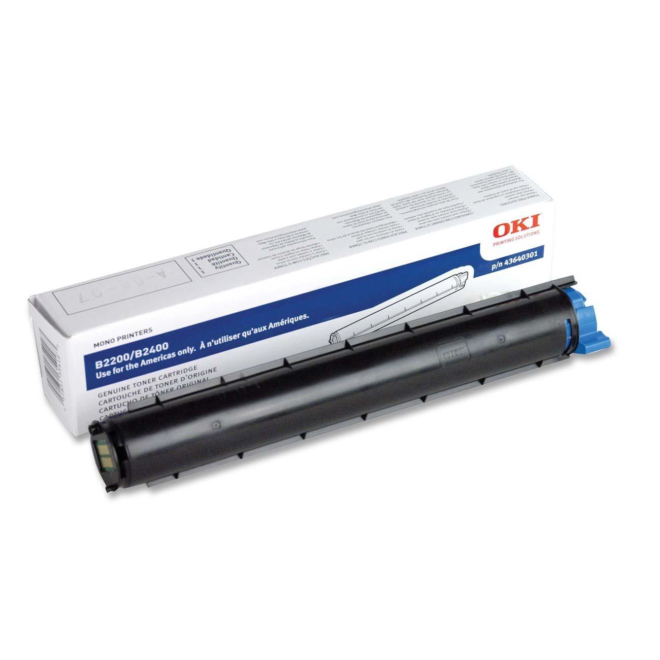 Okidata 43640301 OEM Toner Cartridge For B2200 Black - 2K - TonerParts