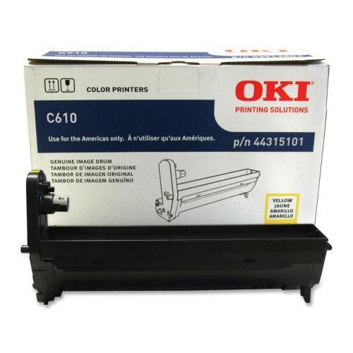 Okidata 44315101 OEM Imaging Drum for C610 Yellow - 20K - TonerParts