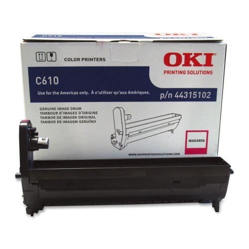 Okidata 44315102 OEM Photoconductor Imaging Drum for OKI C610 Magenta - 20K - TonerParts